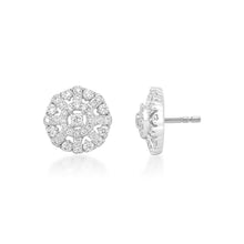 Load image into Gallery viewer, Snowflake Diamond Earrings
