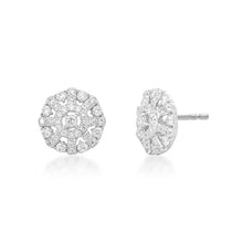 Load image into Gallery viewer, Snowflake Diamond Earrings
