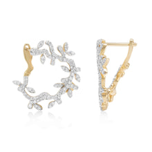 Load image into Gallery viewer, Lady Earth Tendril Diamond Earrings
