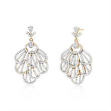 Load image into Gallery viewer, Skyward Bound Fantail Diamond Earrings
