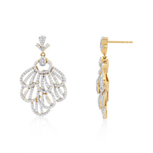 Load image into Gallery viewer, Skyward Bound Fantail Diamond Earrings
