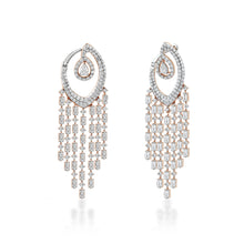 Load image into Gallery viewer, Freeflowing Gliding Diamond Earrings
