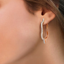 Load image into Gallery viewer, Circled Penta Diamond Earrings
