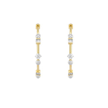 Load image into Gallery viewer, Circled Dainty Diamond Earrings
