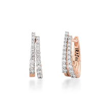 Load image into Gallery viewer, Circled Twice Diamond Earrings
