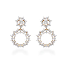 Load image into Gallery viewer, One Sunflare Diamond Earrings
